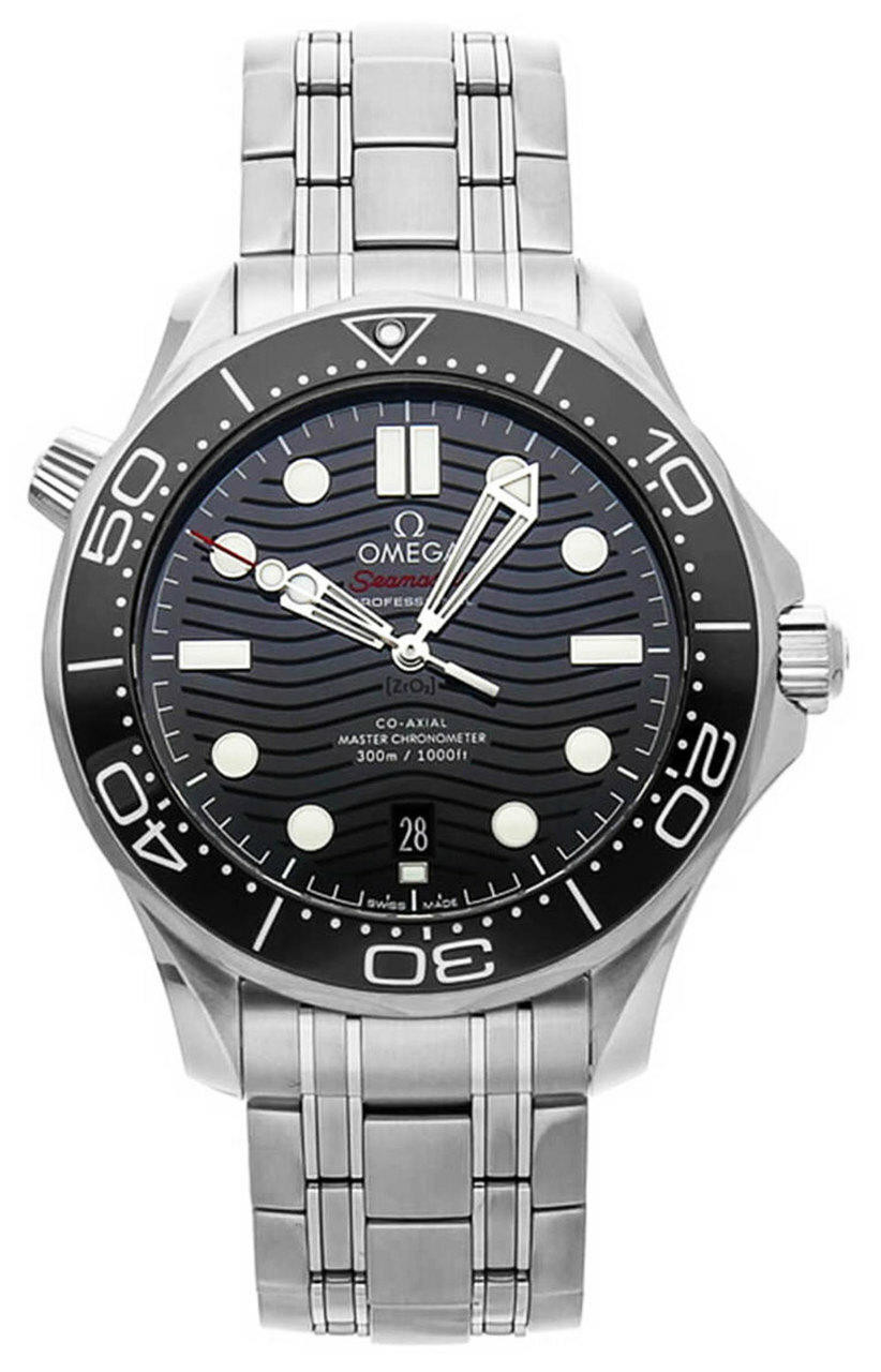 OMEGA Watches SEAMASTER AUTO BLACK DIAL SS MEN'S WATCH 210.30.42.20.01.001 - Click Image to Close
